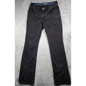 Wrangler Willow Riding Jeans Womens 30x34 (Fits 28x32) Black Straight Stretch